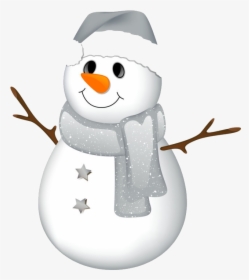 Snowman Clip Art Transparent With Grey Hat Clipart - Snowman Clipart Transparent Background, HD Png Download, Transparent PNG