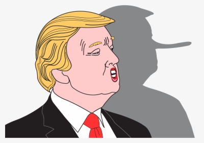 Donald Trump And Shadow Icons Png - Donald Trump Pinocchio Nose, Transparent Png, Transparent PNG