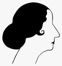 Transparent Woman Face Silhouette Png - Woman Face Profile Vector, Png Download, Transparent PNG