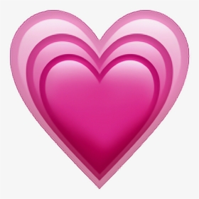 Heart Emoji Iphone Emojiip Pink Sticker Png Tumblr - Growing Pink Heart Emoji, Transparent Png, Transparent PNG