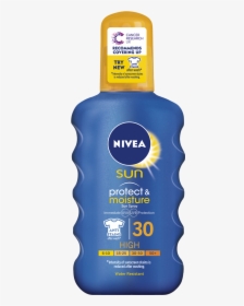 Protect Moisture Sun Spray Spf Png Transparent Sunscreen - Nivea, Png Download, Transparent PNG