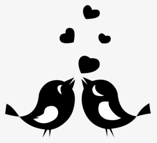Love Birds Clipart Black And White 18802 - Love Birds Clipart Black And White, HD Png Download, Transparent PNG