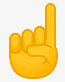 Index Pointing Up Icon - Finger Pointing Up Emoji, HD Png Download ...