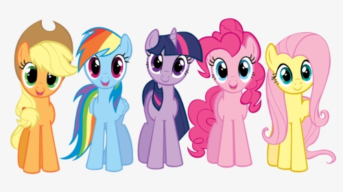 Pinkie Pie Rainbow Dash Rarity Twilight Sparkle Applejack - My Little Pony Png, Transparent Png, Transparent PNG