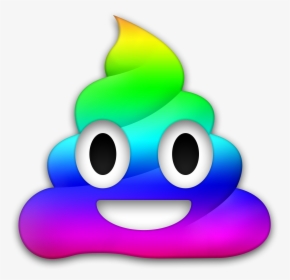 Poop Emoji Png Images Free Download - Rainbow Poop Emoji Png, Transparent Png, Transparent PNG