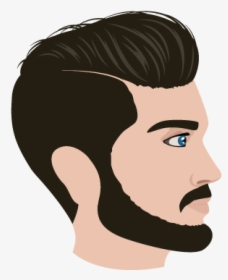 Beard Man Face Vector Png - Illustration, Transparent Png, Transparent PNG