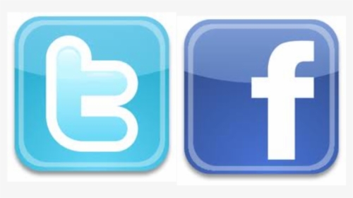 Facebook And Twitter Icons Png - Facebook Symbol Transparent Background, Png Download, Transparent PNG