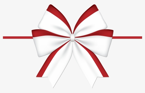 White And Red Bow, HD Png Download, Transparent PNG