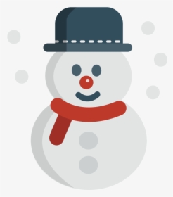 Snowman To Use Transparent Image Clipart - Simple Cartoon Snowman, HD Png Download, Transparent PNG