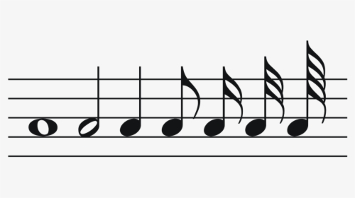 Music Notes Longest To Shortest, HD Png Download, Transparent PNG