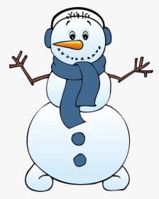 Cute Clip Art Free - Snowman & Snowflake Clip Art, HD Png Download, Transparent PNG