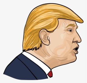 Donald Cartoon Trump Png File Hd Clipart - Donald Trump Face Cartoon, Transparent Png, Transparent PNG