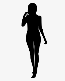 Clip Art Female Silhouette Png - Standing Woman Silhouette Png, Transparent Png, Transparent PNG