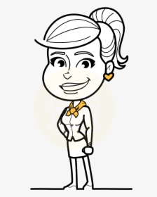 Vector Women Simple - Woman Clipart Black And White, HD Png Download, Transparent PNG