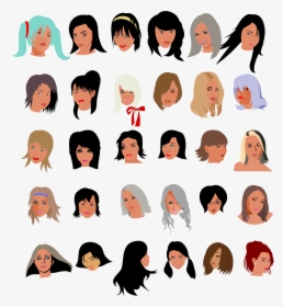Women Faces Culture Free Picture - Many Faces Clip Art, HD Png Download, Transparent PNG