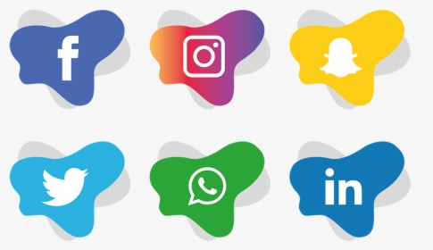Social Media Icons Facebook Like And Love Buttons Png - Facebook Instagram Logo Png, Transparent Png, Transparent PNG