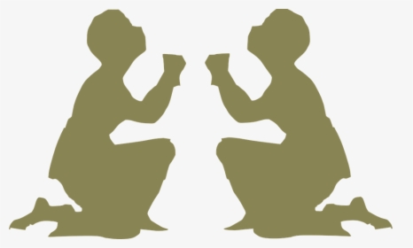 Silhouette,gesture - People Praying Together Clipart, HD Png Download, Transparent PNG