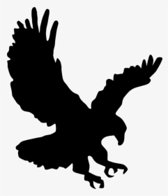 Flying Eagle Png Image - Silhouette Of Eagle Landing, Transparent Png, Transparent PNG