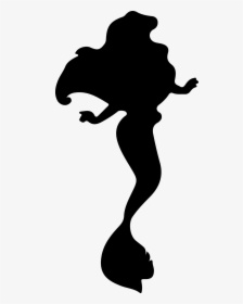 Ariel Rapunzel Minnie Mouse Princess Jasmine Cinderella - Disney Princess Silhouette Ariel, HD Png Download, Transparent PNG