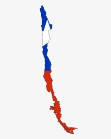 Chile Flag Map Large Map - Chile Map Png, Transparent Png, Transparent PNG