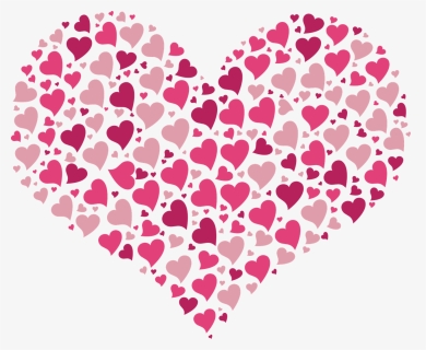 Heart Full Of Little Hearts Pink - Singapore National Day 2019, HD Png Download, Transparent PNG