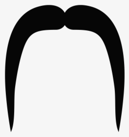 White Long Mustache Png, Transparent Png, Transparent PNG