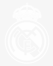 Real Madrid Logo Png White, Transparent Png, Transparent PNG