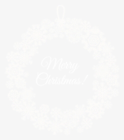 White Christmas Wreath Png - Illustration, Transparent Png, Transparent PNG