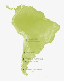 Chile In South America Map - South America Border Map, HD Png Download, Transparent PNG