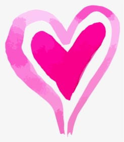 Png Watercolor Heart Transparent - Watercolor Heart Png Heart, Png Download, Transparent PNG