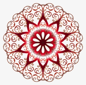 Prismatic Flourish Snowflake 3 No Background Clip Arts - Floral Round Design Png, Transparent Png, Transparent PNG