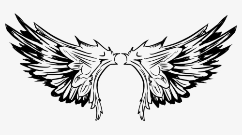 Tattoo Of Pro Wings Vector The Bird Clipart - Tribal Wing Vector Png, Transparent Png, Transparent PNG