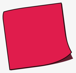 Red Pink Sticky Note - Post It Transparent Background, HD Png Download, Transparent PNG