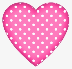 Pink Polka Dot Heart, HD Png Download, Transparent PNG