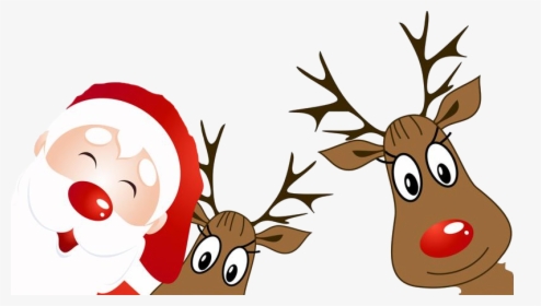 Santa And Reindeer Clipart , Png Download - Merry Christmas From The Johnsons, Transparent Png, Transparent PNG