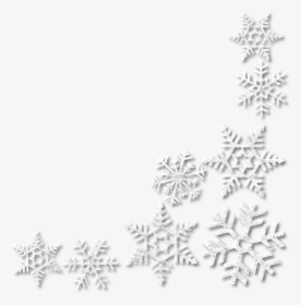 Snowflake Clipart Corner - Transparent Background Snowflake Border Clip Art, HD Png Download, Transparent PNG