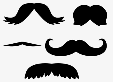 Hair,clip Art,black And White,eyelash,wing - Cowboy Mustache Cut Out, HD Png Download, Transparent PNG