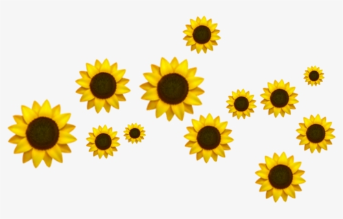 Trend Background Crown Png Tumblr Transparent Doodles - Sunflower Emoji, Png Download, Transparent PNG