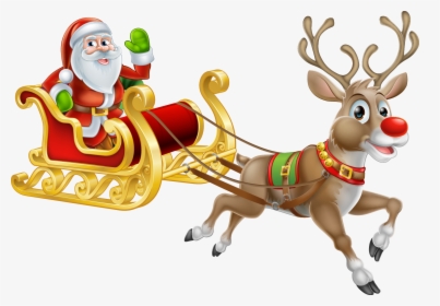 Rudolph Santa Claus Reindeer Christmas, HD Png Download, Transparent PNG