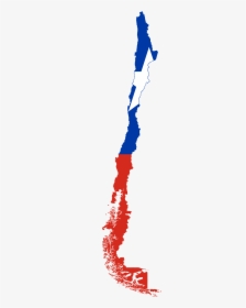 Chile Map With Flag, HD Png Download, Transparent PNG