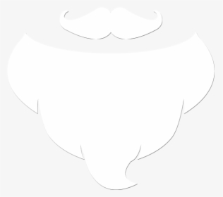 Mustache Beard Clipart Png - Santa Beard Black Background, Transparent Png, Transparent PNG