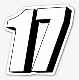 One Clipart Individual Number - Number 17 Png, Transparent Png, Transparent PNG