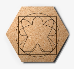 Set Of 7 Cork Pads “meeple Da Vinci” - Floor, HD Png Download, Transparent PNG