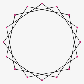 Circle Outline Png Glow - Star Polygon, Transparent Png, Transparent PNG