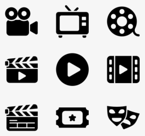Cinema - Video Camera Icon Png, Transparent Png, Transparent PNG