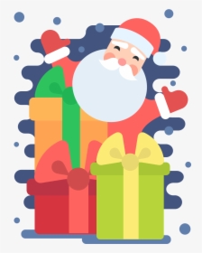 Transparent Santa And Reindeer Png - Santa Claus, Png Download, Transparent PNG