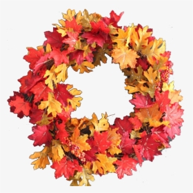 Fall Leaves Wreath Diy, HD Png Download, Transparent PNG