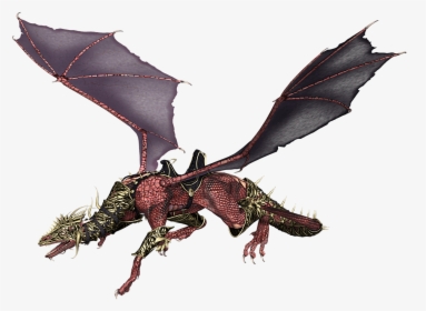 Dragon Purple - Dragon Wings Flying, HD Png Download, Transparent PNG