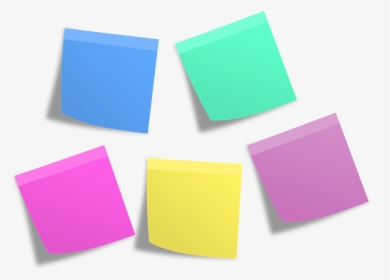 Group Of Sticky Notes - Transparent Background Sticky Notes, HD Png Download, Transparent PNG