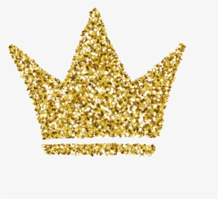 Crown Cliparts Png Glitter - Glitter Gold Crown Clipart, Transparent Png, Transparent PNG